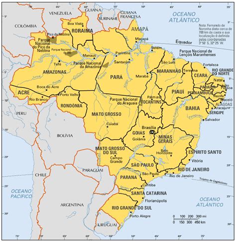 Detailed Political Map Of Brazil Ezilon Maps Images