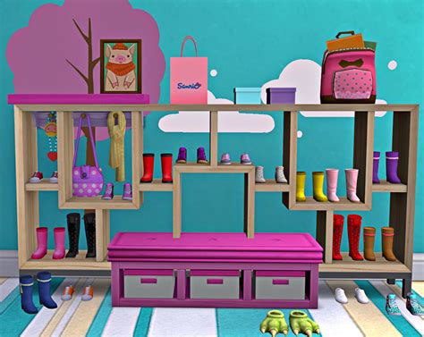 My Sims 4 Blog Little Girls Shoe Clutter And Animal Hat Clutter By