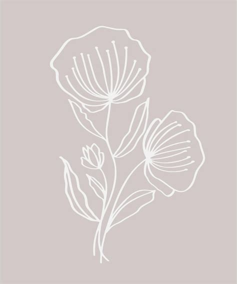 Premium Vector Hand Drawn Modern Flowers Drawing And Sketch Floral