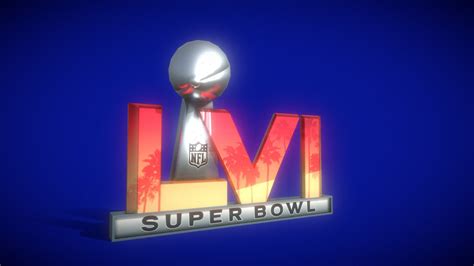 Super Bowl Lvi Logo Download Free 3d Model By Yanez Designs Yanez