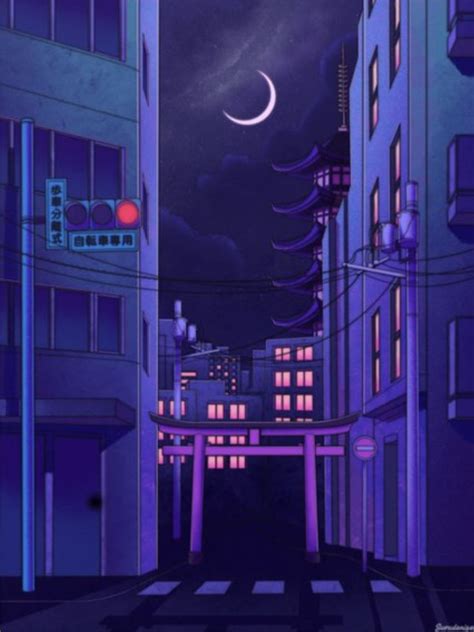 Tokyo Night In 2020 Anime Scenery Wallpaper Aesthetic