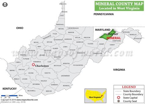 Mineral County Map West Virginia