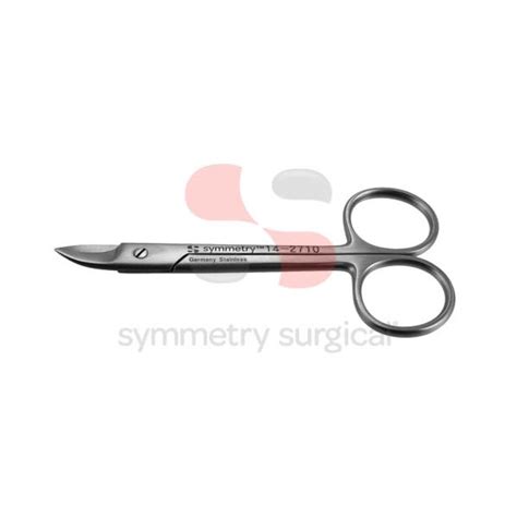 Symmetry Scissors Crown And Collar Curved Smooth Blade 4 In