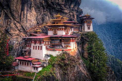 Elevation Of Taktsang Trail Taktsang Trail Bhutan Tigers Nest Temple