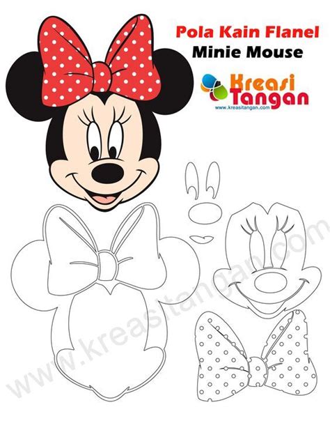 Gambar Mewarnai Minnie Mouse Mewarnai Gambar