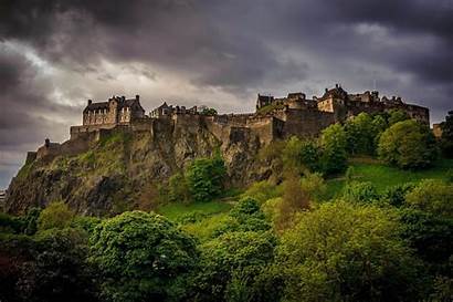 Scotland Castle Edinburgh Landscape Desktop Wallpapers Backgrounds