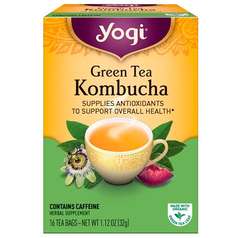 Black tea is camellia senensis leaves that have been picked, withered, rolled, and allowed to completely oxidize. Yogi Tea, Green Tea Kombucha, 16 Tea Bags, 1.12 oz (32 g ...