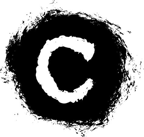 4 Grunge Copyright Symbol (PNG Transparent) | OnlyGFX.com