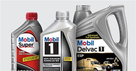 Mobil Motor Oil Products Mobil