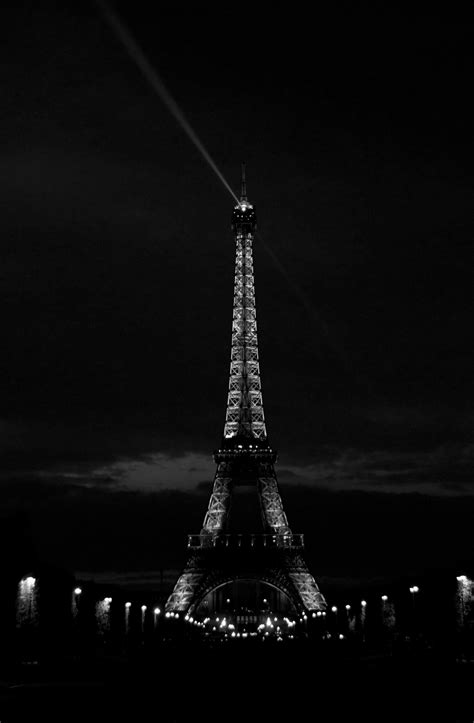 Eiffel tower in paris, france. Tour Eiffel in 2019 | Tour eiffel, Black, white aesthetic, Black, white wallpaper
