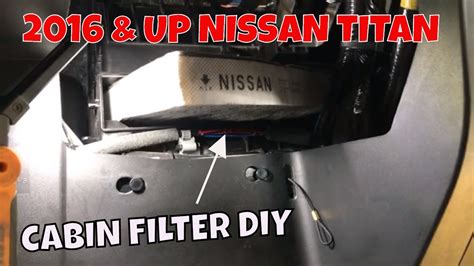 Nissan titan cabin air filter. 2016 & UP NISSAN TITAN / TITAN DIESEL CABIN AIR FILTER ...