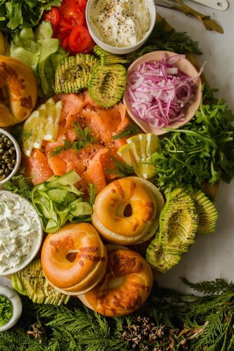 Take 2 green onions, chopped; lox and bagel board-15 - Lenaskitchen