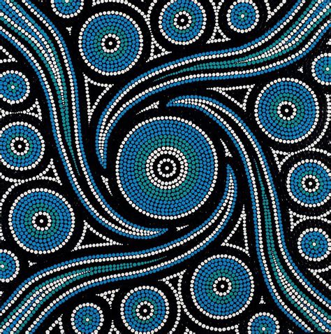 Ancestral Winds Aboriginal Dot Painting Aboriginal Dot Art