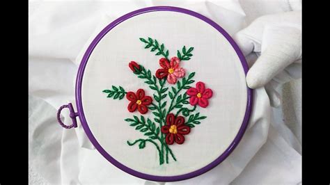 If you are new to embroidery, read my article on how to embroider for tips on tools, basic stitches and starting and ending. Hand Embroidery - Flowers with Brazilian Stitch - YouTube