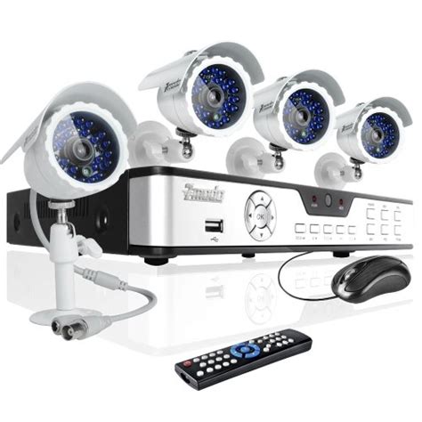 Zmodo 4ch Home Security Dvr Cctv Surveillance Camera System With 4