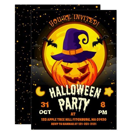Halloween Pumpkin Carving Cute Spooktacular Kids Invitation Zazzle