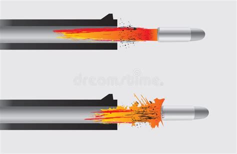 Gun Firing The Bullet Stock Vector Illustration Of Ammunition 11376285