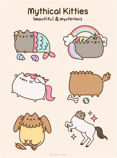 Pusheen Mythical Kitties Chat Pusheen Pusheen Love Pusheen Unicorn