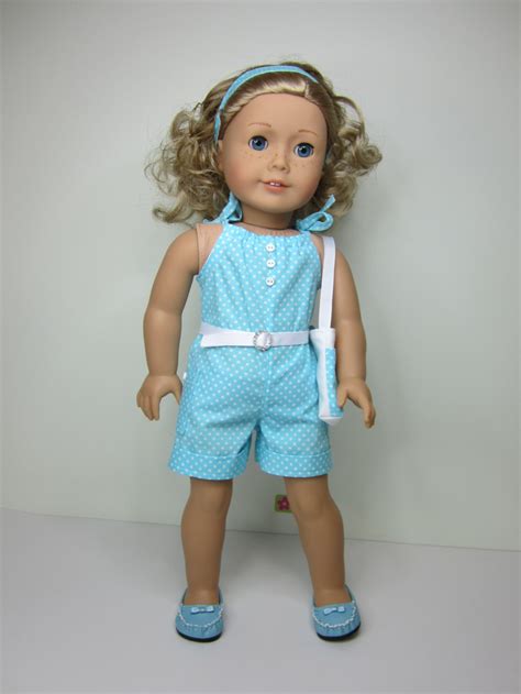 American Girl Doll Clothes 4pc Super Cute Aqua With White Etsy