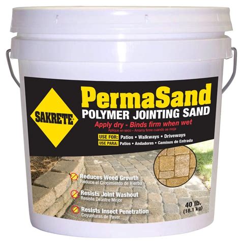 Sakrete Permasand 40 Lb Paver Joint Sand 65470004 The Home Depot