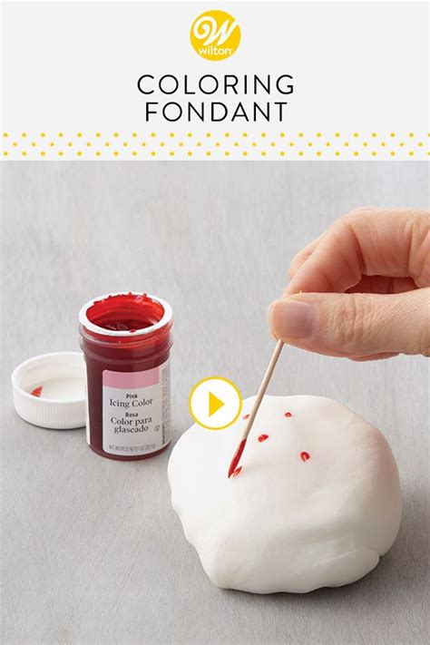 Watch And Learn How To Color Fondant Fondant Can Be Colored And