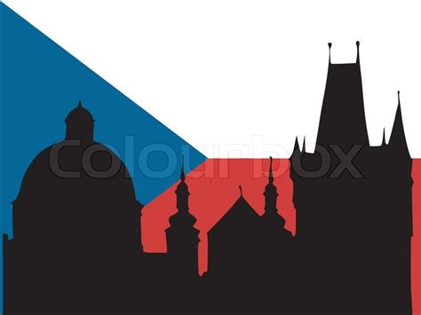 Pypus ist jetzt auf sozialen netzwerken, folgt ihm und erhält neuesten kostenlos ausmalbilder und kinder malvorlagen. Silhouette Prag Tschechien Flagge ... | Stock-Vektor ...