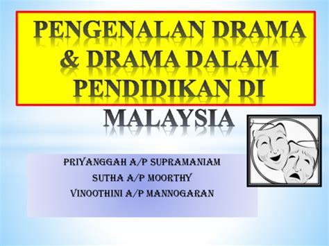 Pengetahuan konteks pendidikan di malaysia sejarah sistem pendidikan di malaysia matlamat pendidikan di malaysia struktur pendidikan di malaysia pengaruh perubahan ekonomi terhadap sistem dan corak pendidikan pengaruh budaya setempat terhadap sekolah. (PPT) PENGENALAN DRAMA DRAMA DALAM PENDIDIKAN DI MALAYSIA ...