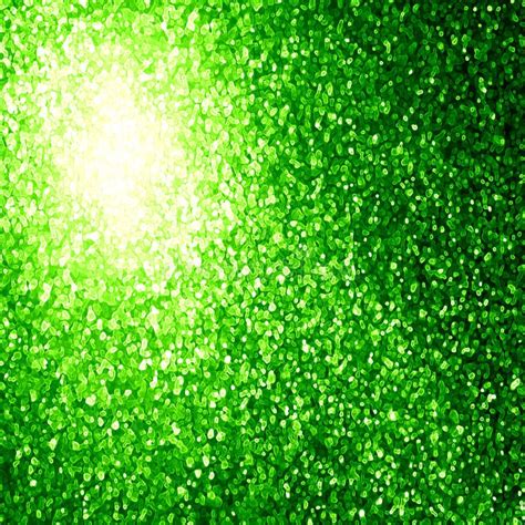 Glittering Green Magical Crystals In The Forest Stock Image Image Of