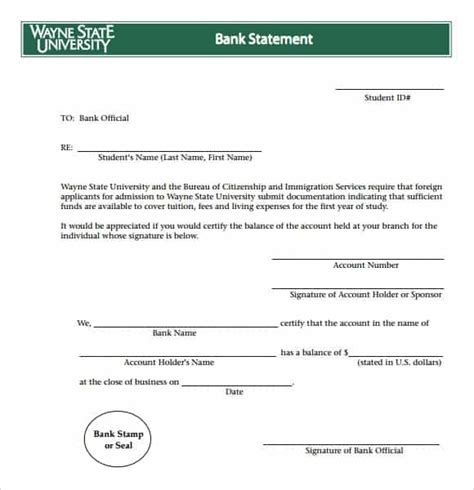 bank statement templates word excel sheet