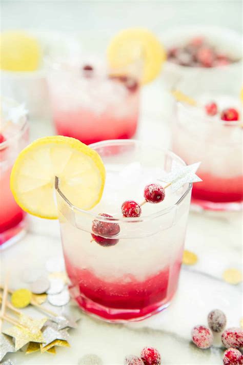 Sparkling Cranberry Lemon Mocktail Kim S Cravings