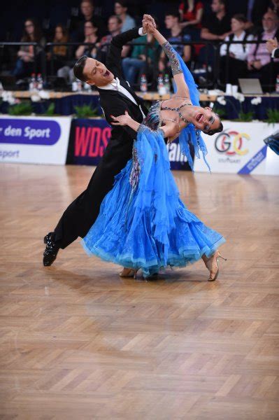 Ballroom Dance Couple Dancing At The Competition Stock Editorial
