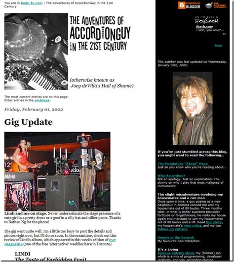 Accordion Guy Feb 2002 The Adventures Of Accordion Guy In The
