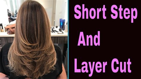You style straight bob on your hair. full Short Step layer Haircut || Easy hair cut Method ...