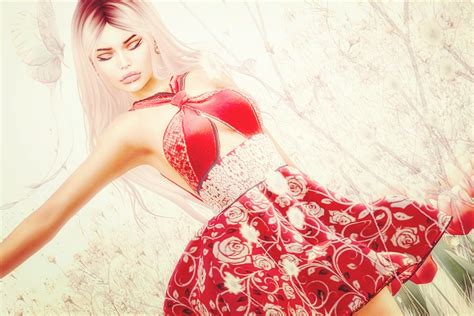 ♥ Virtual Diva Couture Vdc Flower Dress Mainstore Yumhi Flickr