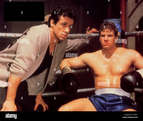 Tommy Morrison Sylvester Stallone Rocky High Resolution Stock