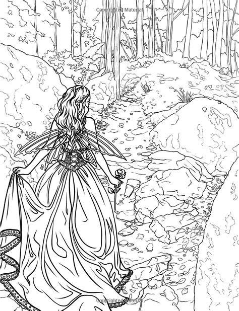 Enchanted Magical Forests Coloring Collection Fantasy Art Coloring