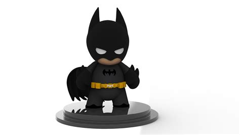 Download Free Obj File Batman Chibi 3d Printable Object ・ Cults