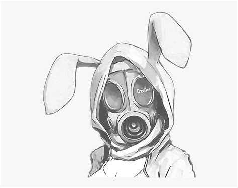Collection Of Free Anime Drawing Download On Gas Mask