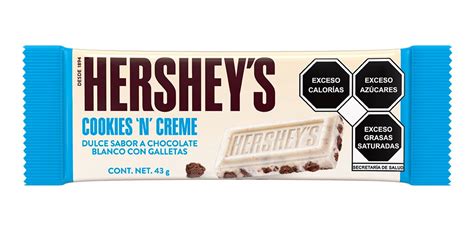 Cookies 'n' creme candy bar. Barras De Chocolate Hershey's Cookies 'n' Creme 43g 6 Pzas ...
