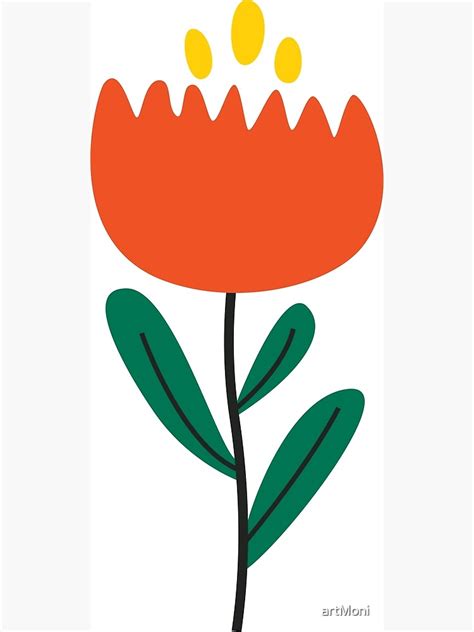 Cute Tulip Poster For Sale By Artmoni Redbubble