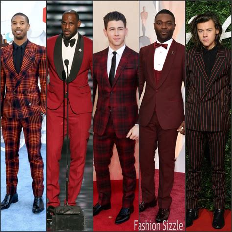 Celebrity Men In Red Suits Red Carpet And Fashion News
