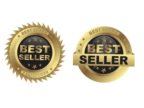 Premium Vector Best Seller Golden Badge Design