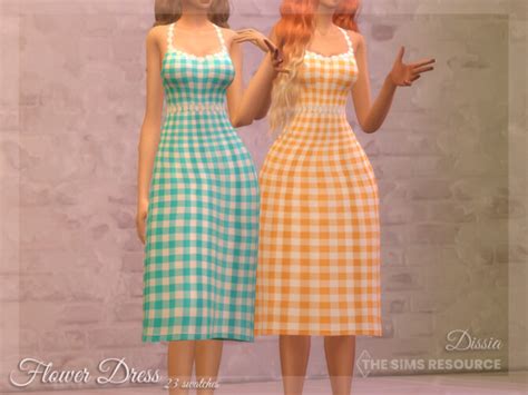 Flower Dress By Dissia At Tsr Sims 4 Updates