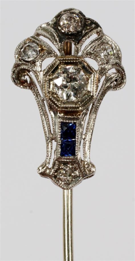 Antique Edwardian 035ct Diamond Hat Pin Jan 17 2015 Dumouchelles