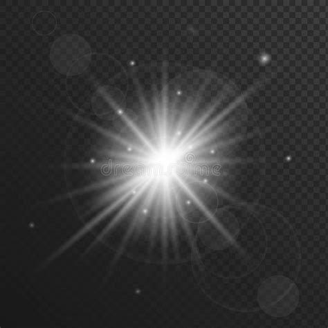 Set Of Isolated Flares Glow Light Effects For Your Artwork Stock