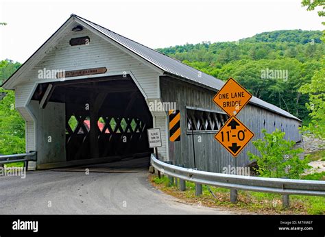 Vermont Covered Bridges Stock Photo Alamy