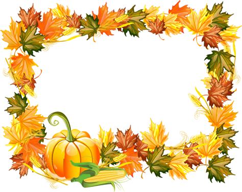 Photo Thanksgiving Frame Png 4 Autumn Frames Masks Borders Album