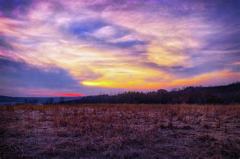 Purple Sunset At Retzer Nature Center Photograph By