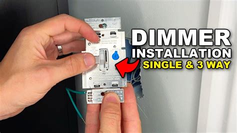 How To Install A Dimmer Switch Single Pole Or 3 Way Youtube