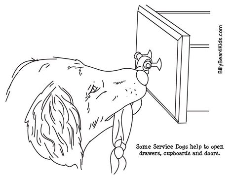 Colouring Pages - Service Dogs